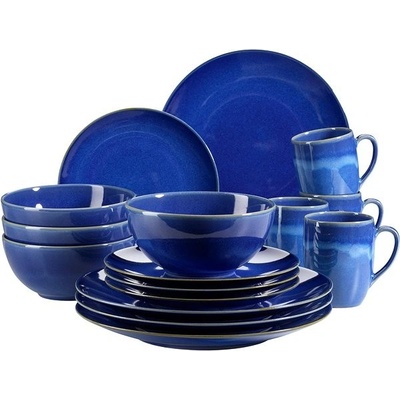 Mäser DARK BLUE OSSIA Jedálenská súprava 16 ks