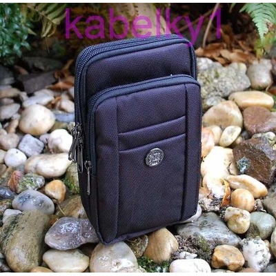 Pánska taška na opasok crossbody čierna