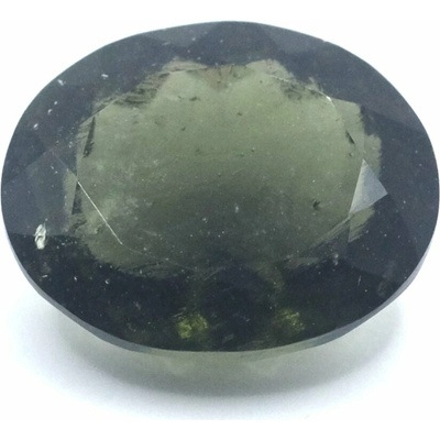 Vltavín broušený - oval briliant - 5,16 ct