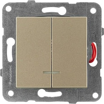 Image 1 of Panasonic КАРЕ ПЛЮС ДВОЕН КЛЮЧ СВЕТЕЩ МЕХ. БРОНЗ (wktt00102br-eu2)
