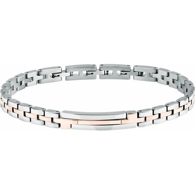 Trussardi Luxusní ocelový bicolor náramek T-Steel TJAXV02