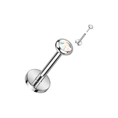 Šperky4U PUSH IN piercing do brady ucha titan TIT1241AB-1008
