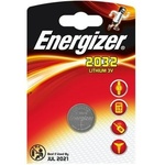 Energizer Литиева батерия тип бутон CR2032, 3 V, 240 mA, Energizer BR2032, DL2032, ECR2032, KCR2032, KL2032, KECR2032, LM2032 637181 (637181)