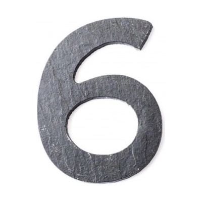 Covernit Číslice břidlicová - malá číslice 6 12 x 85 cm – Hledejceny.cz