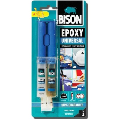BISON priesvitné epoxidové lepidlo EPOXY 5 MIN 24 ml