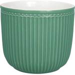 GreenGate Зелена керамична саксия Alice, ø 14 cm - Green Gate (STWFPOAMALI4204)