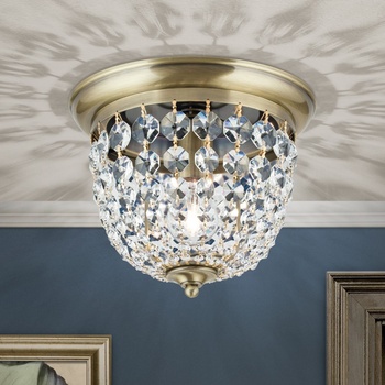 Orion DLU 1840/26-Кристален плафон PLAFOND 1xE27/40W/230V Ø 26 см бронзов (OR0077)