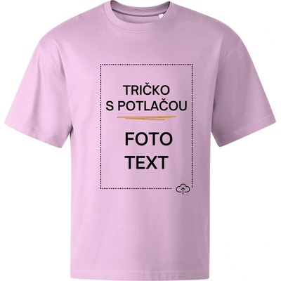 Oversized tričko s potlačou Lila