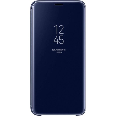 Samsung Clear View Stand Cover EF-ZG960CLEGWW - оригинален кейс с поставка, през който виждате информация от дисплея за Samsung Galaxy S9 (син)
