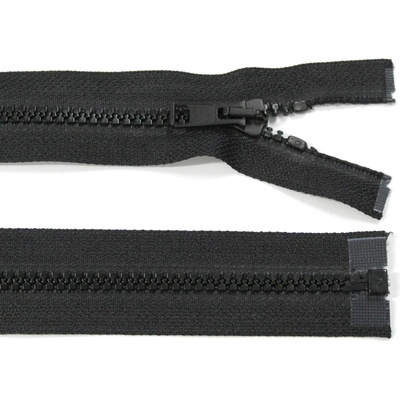 Kostěný zip no.5 rozepínací 45cm bundový color: 642 světle zelená