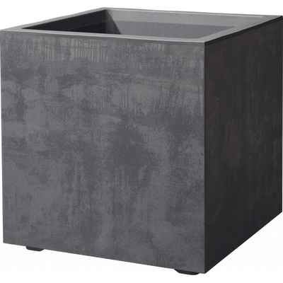 Deroma Květináč Millennium Cubo antracitový 39 x 39 x 39 cm
