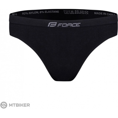 FORCE dámské spodní prádlo tanga 3 pack černé