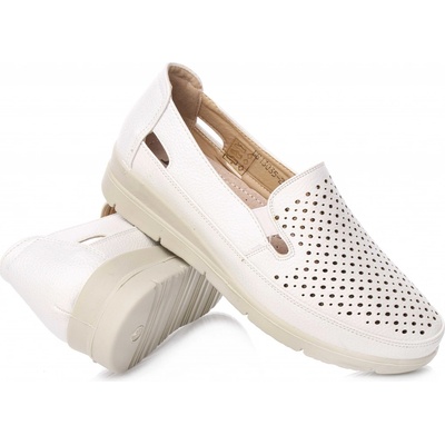 Jimix perleťové mokasíny DS13035-2WH