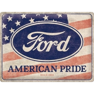 Postershop Plechová cedule: Ford American Pride - 40x30 cm