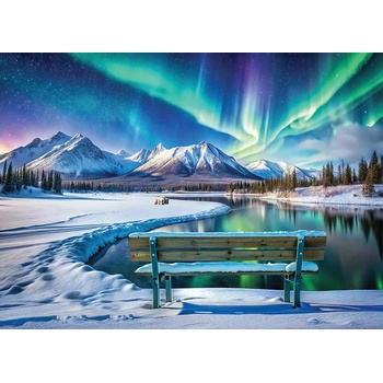 EUROGRAPHICS - Puzzle Northern Lights Yukon - 1 000 piese