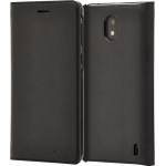 Nokia Калъф за Nokia 2, Nokia CP-304, slim flip cover, еко кожа, черен (MO-NO-TA35)