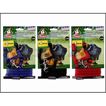 Karlie Flamingo nylonový postroj s vodítkem pro morčata 1,2 m