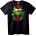 NOONEBRAND Тениска с Гринч и Коледен Венец - 2XL, Black