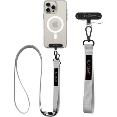 Šňůra na krk TECH PROTECT C6S ROPE CROSSBODY CRAYON GREY
