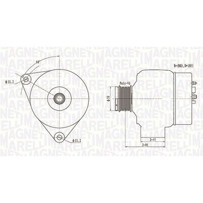 Generátor MAGNETI MARELLI 063731300010