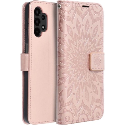 Forcell Кожен Калъф за Samsung A13 4G, Forcell Mezzo Book Case, Розов (5903396149672)