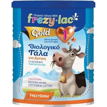FREZYDERM Чисто органично бебешко краве мляко на прах 0-6М. , Frezyderm Frezylac Gold 1 , 400gr