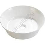 Bathco 4087 - Мивка за плот VOLTA, диаметър 42 см, порцелан/бяла (BO0040)