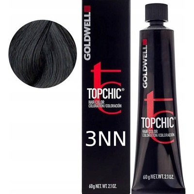 Goldwell Topchic Permanent Hair Color The Naturals 3NN extra tmavě hnědá 60 ml
