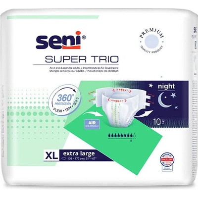 Seni SUPER SENI TRIO Extra Large plienkové nohavičky 10 ks