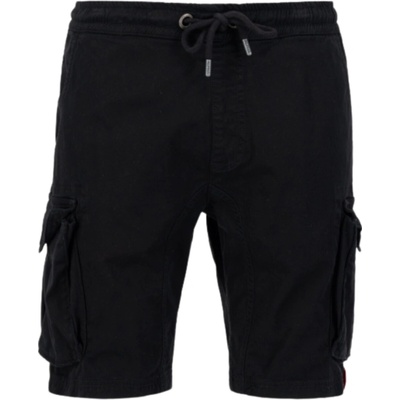 Alpha Industries Cotton Twill Jogger short pánske šortky black čierna