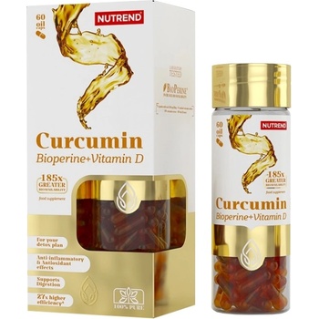Image 1 of Nutrend Curcumin + Bioperine + Vitamin D [60 капсули]