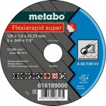 Metabo Flexiarapid SUPER шлифовъчен диск 125 x 1, 6 x 22, 23 стомана, TF 41 616192000 (616192000)