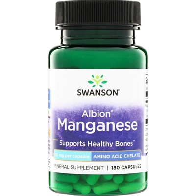 Swanson Albion Chelát Manganu 10 mg 180 kapslí