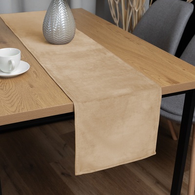 Biante Zamatový behúň Velvet Prémium SVP-006 Pieskovo béžový 35x120cm