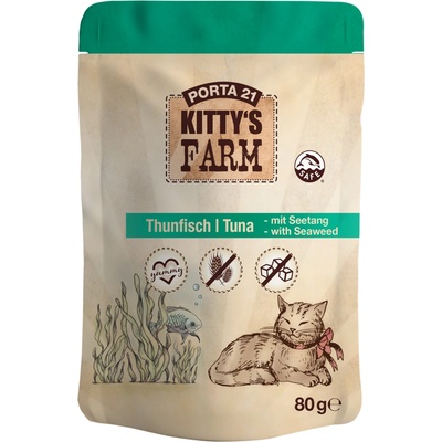 Feline Porta Kitty´s Farm tuniak s morskou riasou 80 g