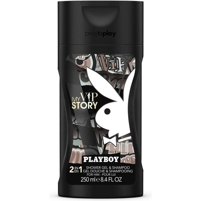 Playboy vip Душ гел и шампоан за мъже, 250мл