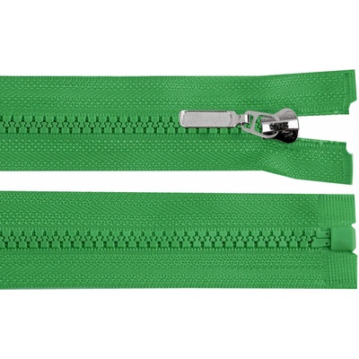 Prima-obchod Kostěný zip No 5 délka 50 cm s ozdobným jezdcem, barva 243 zelené kapradí