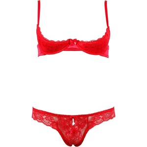 Cottelli Collection Lingerie Half-cup Bra Set 80B/M