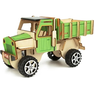 TOOKYLAND Комплект Tooky Land - Направи сам 3D, дървен камион (LT098) - baby