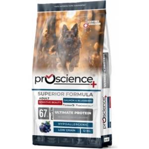 Proscience ProScience Dog Adult - Salmon Blueberry - храна за пораснали кучета от всички породи със сьомга и боровинки - 12 кг, Турция