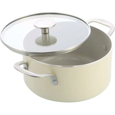 KitchenAid hrnec s poklicí aluminium s keramickým nepřilnavým povrchem 20cm mandlová CC010376-001