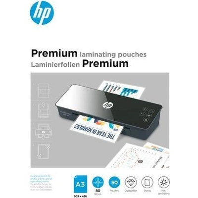 Laminovacia fólia, 80 mikrónov, A3, lesklá, 50 ks, HP "Premium"
