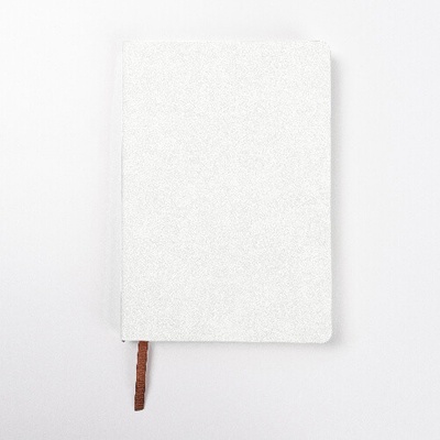 Zápisník A5 kožený bílý sublimace termotransfer