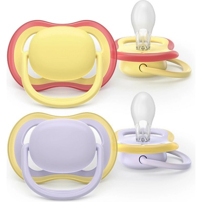 Philips Avent dudlík Ultra air fialová/žlutá