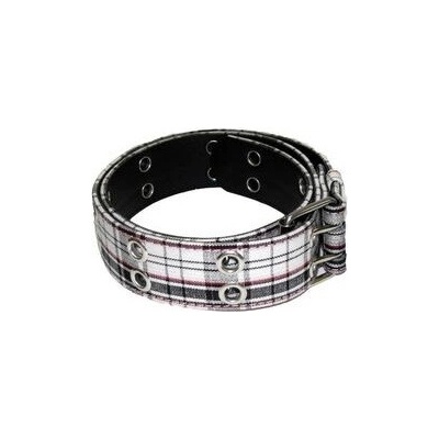 Opasek bílý tartan