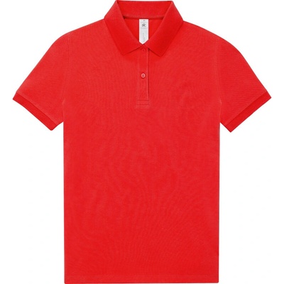 B&C Polokošile B&C My Polo 180 women krátký rukáv dámská COT-01W46100400 Červená