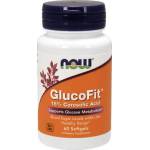 NOW Хранителна добавка при Диабет, Now Foods GlucoFit 8% Corosolic Acid 60 Softgels