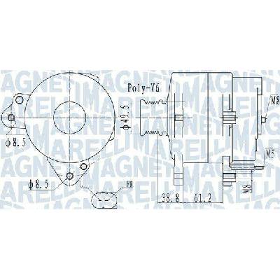Generátor MAGNETI MARELLI 063732137010