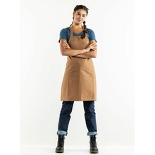 Chaud Devant Kuchářská zástěra s náprsenkou Base Chestnut Brown W70 L85 cm W70 L85 cm hnědá