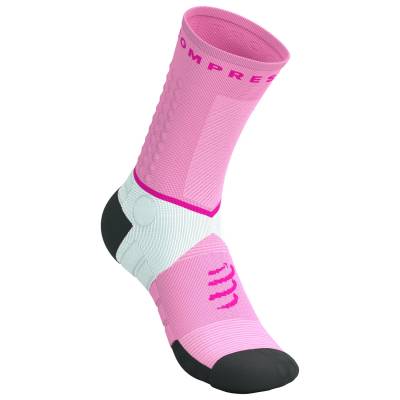 Чорапи за бягане Compressport Ultra Trail Socks V2.0 Running socks - Begonia / Neon Pink - размер T1 (201-8601-0611)